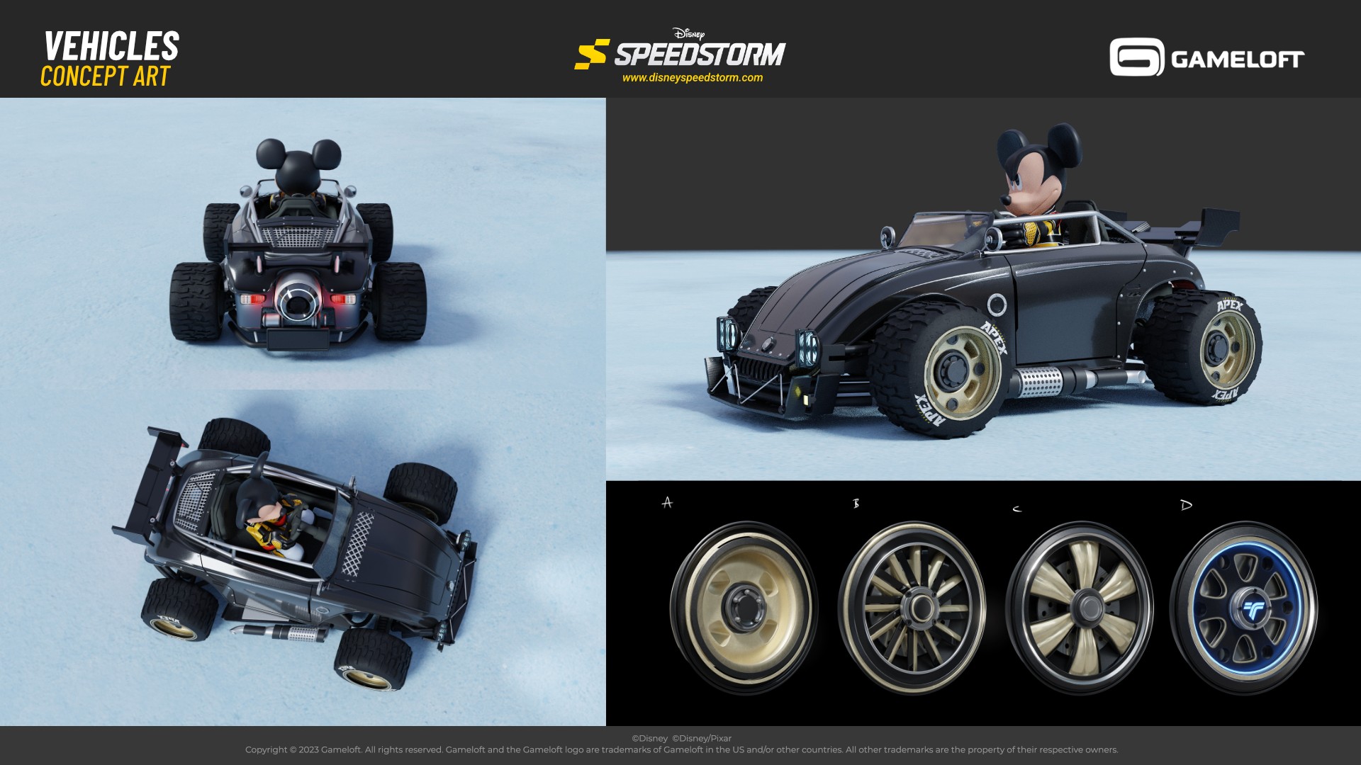 Disney Speedstorm: Vehicles