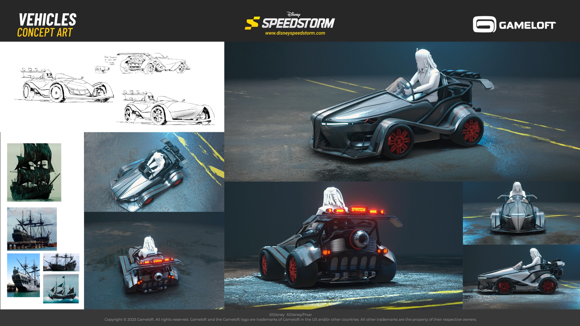 Disney Speedstorm: Vehicles